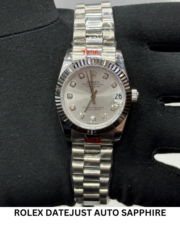 ROLEX DATEJUST WOMEN CRYSTALS AUTO SAPPHIRE ROLEX DATEJUST WOMEN CRYSTALS AUTO SAPPHIRE