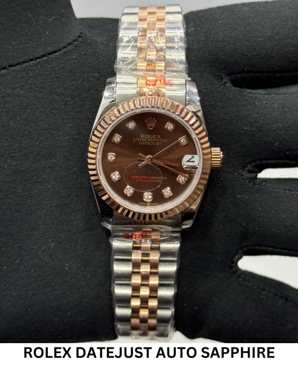 ROLEX DATEJUST CRYSTALS AUTO SAPPHIRE