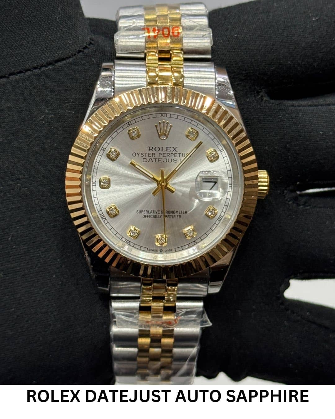 ROLEX DATEJUST CRYSTALS AUTO SAPPHIRE