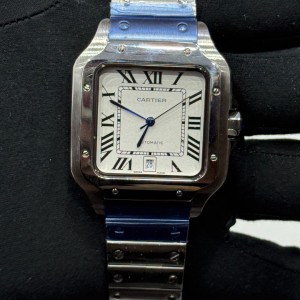 CARTIER SANTOS DE CARTIER ROMAN AUTO DATE
