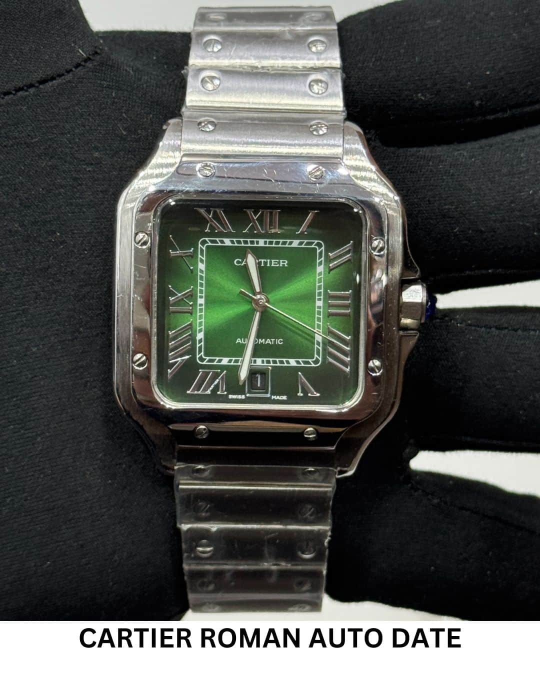CARTIER SANTOS DE CARTIER ROMAN AUTO DATE