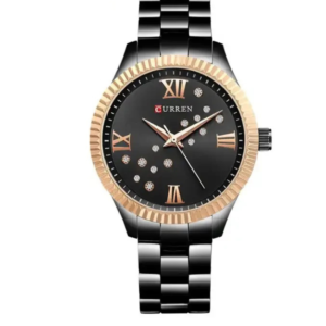 C9009L CURREN BLACK DIAL BLACK STAINLESS STEEL WOMEN'S WATCH - Image 1