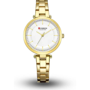 CURREN C-9054L WHITE DIAL GOLDEN CHAIN WOMEN’S WATCH - Image 1