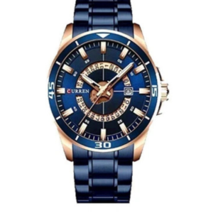 CURREN C-8359 BLUE STEEL CHAIN GENT’S ANALOG WATCH - Image 1