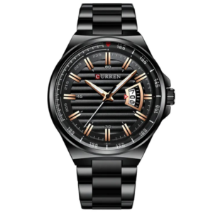 C8375M CURREN BLACK DIAL BLACK STAINLESS STEEL MEN'S WATCH - Image 1