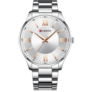 CURREN C8383M SILVER ROMAN DIAL MEN’S WATCH - Image 1