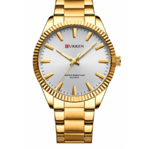 CURREN C8425M WHITE DIAL GOLDEN CHAIN MEN’S WATCH - Image 1