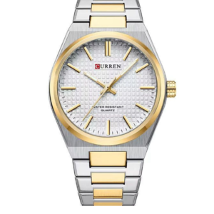 C8439M CURREN WHITE DIAL TWO TONE STAINLESS STEEL MEN’S WATCH - Image 1