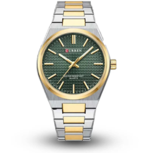 C8439M CURREN GREEN DIAL TWO-TONE MEN'S WATCH - Image 1