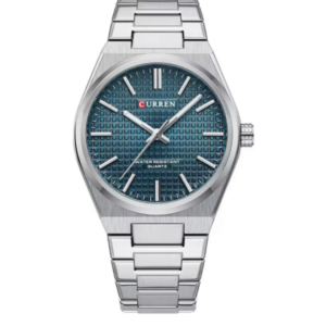 C8439M CURREN BLUE DIAL SILVER STAINLESS STEEL MEN'S WATCH - Image 1