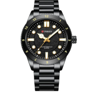 C8450M CURREN BLACK DIAL BLACK STAINLESS STEEL MEN'S WATCH - Image 1