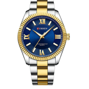 C8453M CURREN BLUE DIAL TWO TONE STAINLESS STEEL MEN’S WATCH - Image 1