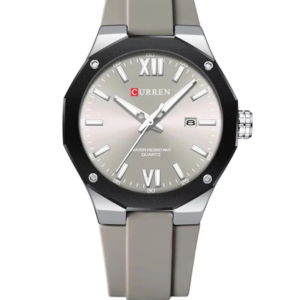 C8465M CURREN GREY DIAL GREY SILICONE STRAP MEN'S WATCH - Image 1