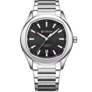 C8474M CURREN BLACK DIAL SILVER STAINLESS STEEL MEN'S WATCH - Image 1