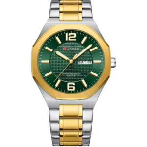 C8476M CURREN GREEN DIAL TWO-TONE MEN'S WATCH - Image 1