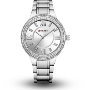 C9004L CURREN WHITE DIAL SILVER STAINLESS STEEL WOMEN'S WATCH - Image 1