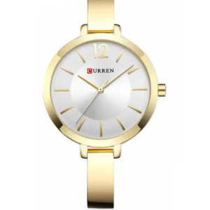 C9012L CURREN SILVER WHITE DIAL GOLDEN STAINLESS STEEL WOMEN'S WATCH - Image 1