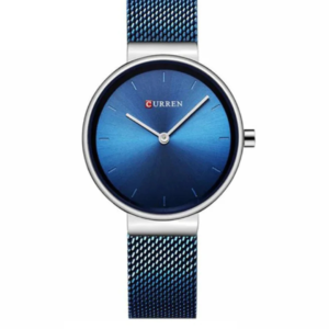 C9016L CURREN BLUE DIAL SILVER CASE BLUE STAINLESS STEEL WOMEN'S WATCH - Image 1