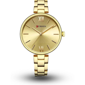 CURREN C9017L GOLDEN DIAL GOLDEN CHAIN WOMEN’S WATCH - Image 1