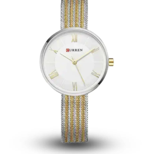C9020L CURREN WHITE DIAL SILVER & GOLD WOMEN'S WATCH - Image 1
