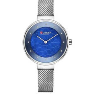 CURREN C9032L BLUE DIAL SILVER CHAIN WOMEN’S WATCH - Image 1
