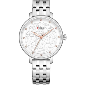 C9046L CURREN WHITE DIAL SILVER STAINLESS STEEL WOMEN'S WATCH - Image 1
