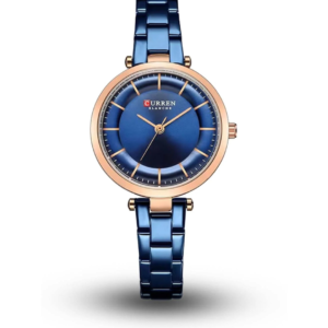 CURREN C9054L BLUE STEEL CHAIN WOMEN’S WATCH - Image 1