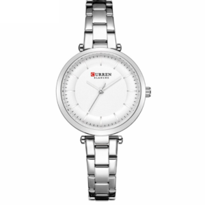 C9054L CURREN WHITE DIAL SILVER STAINLESS STEEL WOMEN'S WATCH - Image 1