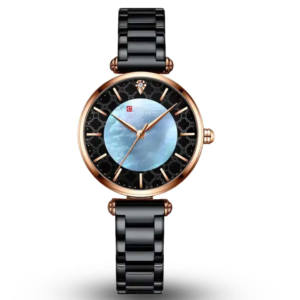 C9072L CURREN BLACK DIAL BLACK STAINLESS STEEL WOMEN'S WATCH - Image 1