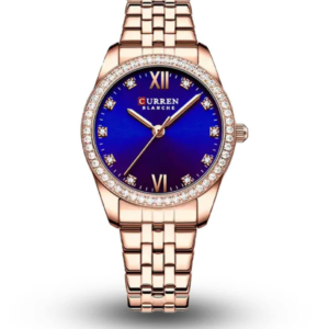 C9086L CURREN BLUE DIAL ROSE GOLD STAINLESS STEEL WOMEN'S WATCH - Image 1