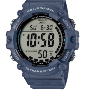 CASIO AE-1500WH-2AV XL DIGITAL SPORTS WATCH WITH BLUE RESIN BAND - Image 1