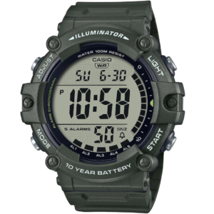 CASIO AE-1500WHX-3AV MILITARY GREEN DIGITAL SPORTS WATCH - Image 1