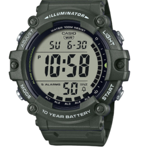 CASIO AE-1500WHX-3AV MILITARY GREEN XL DIGITAL SPORTS WATCH WITH 10-YEAR BATTERY - Image 1