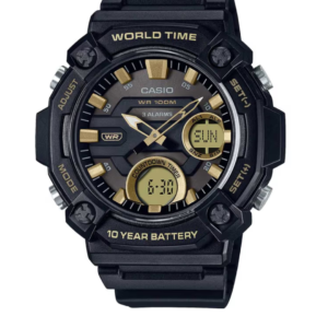 CASIO AEQ-120W-9AV 10-YEAR BATTERY ANALOG-DIGITAL MEN’S WATCH - Image 1