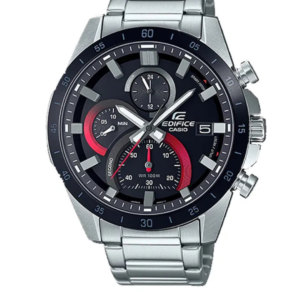 CASIO EDIFICE EFR-571DB-1A1V BLACK CHRONOGRAPH MEN'S SPORTS WATCH - Image 1