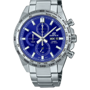CASIO EDIFICE EFR-574D-2AV CHRONOGRAPH BLUE DIAL STAINLESS STEEL MEN'S WATCH - Image 1