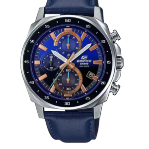 CASIO EDIFICE EFV-600L-2AV CHRONOGRAPH BLUE DIAL MEN'S WATCH - Image 1