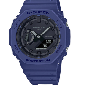 G-SHOCK GA-2100AS-2ADR ANALOG-DIGITAL BLUE RESIN MEN'S WATCH - Image 1