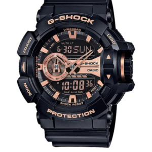 G-SHOCK GA-400GB-1A4DR BLACK & ROSE GOLD ANALOG-DIGITAL MEN'S WATCH - Image 1