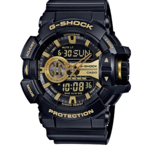 CASIO G-SHOCK GA-400GB-1A9DR BLACK & GOLD DIAL ANALOG-DIGITAL MEN'S WATCH - Image 1