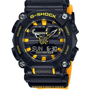 G-SHOCK GA-900A-1A9DR BLACK & YELLOW ANALOG-DIGITAL MEN'S WATCH - Image 1