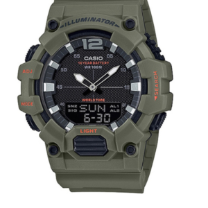 CASIO HDC-700-3A2 MILITARY GREEN ANALOG-DIGITAL MEN'S SPORTS WATCH - Image 1