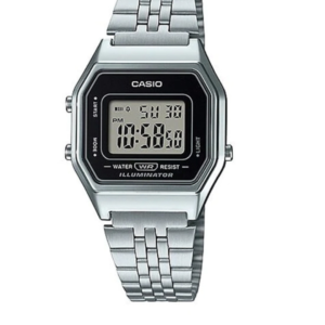 CASIO LA680WA-1DF VINTAGE SILVER DIGITAL LADIES WATCH - Image 1