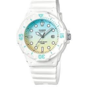 CASIO LRW-200H-2E2V KIDS WHITE RESIN ANALOG WATCH | 100M WATER RESISTANT - Image 1