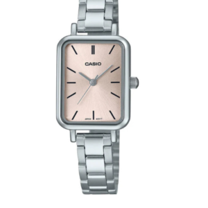 CASIO LTP-V009D-4EU PINK DIAL STAINLESS STEEL LADIES WATCH - Image 1