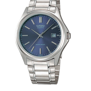 CASIO MTP-1183A-2A BLUE DIAL STAINLESS STEEL MEN'S WATCH - Image 1