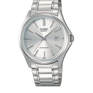 CASIO MTP-1183A-7A MEN'S SILVER DIAL STAINLESS STEEL ANALOG WATCH - Image 1