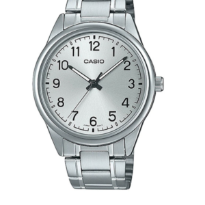 CASIO MTP-V005D-7B4 STAINLESS STEEL SILVER DIAL MEN'S WATCH - Image 1
