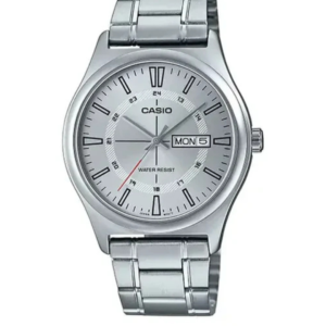 CASIO MTPV006D-7C SILVER DIAL STAINLESS STEEL MEN'S WATCH - Image 1