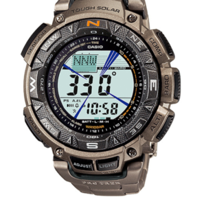 CASIO PRO TREK PRG-240T-7DR TITANIUM BAND TRIPLE SENSOR OUTDOOR WATCH - Image 1